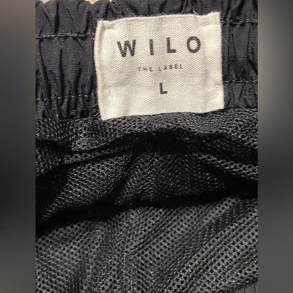 Wilo The Label Parachute Pant Black Nylon Jogger activewear Women's Size Large - Picture 5 of 13